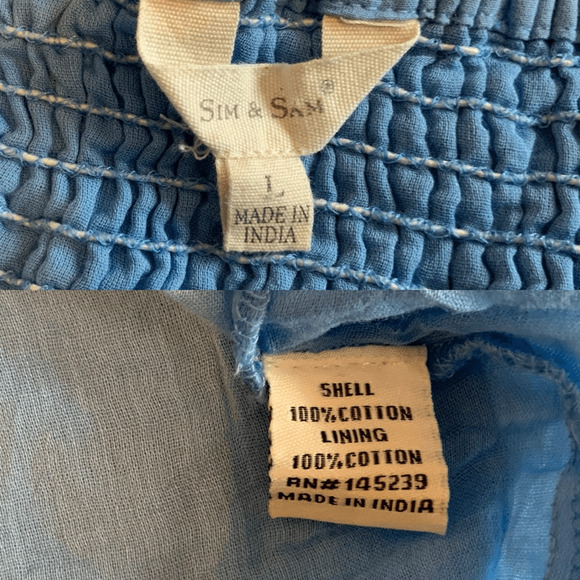 Anthropologie Blue Ruffle Tiered Dress - Picture 6 of 11